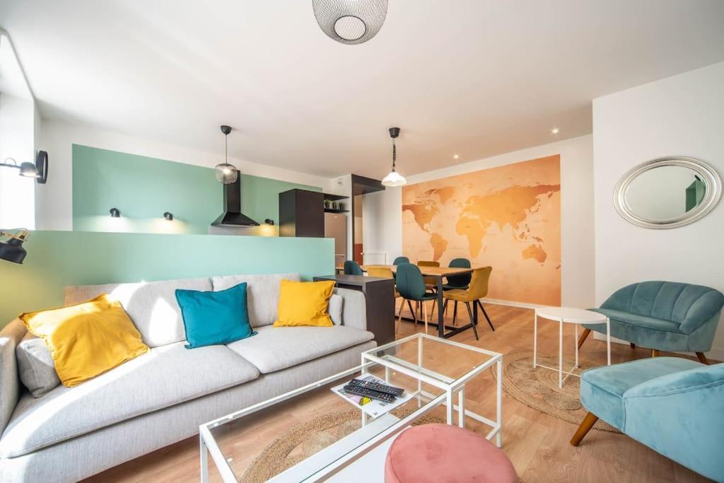 Macon Cozy / Appartement Central 100M² / 8 Pers Bagian luar foto