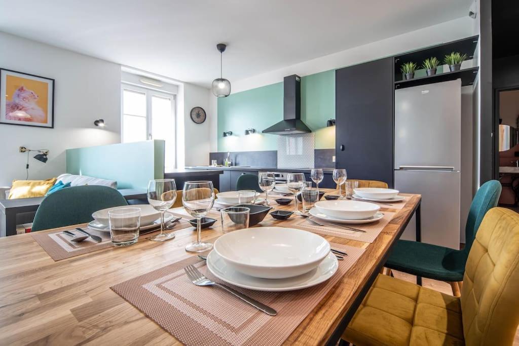 Macon Cozy / Appartement Central 100M² / 8 Pers Bagian luar foto